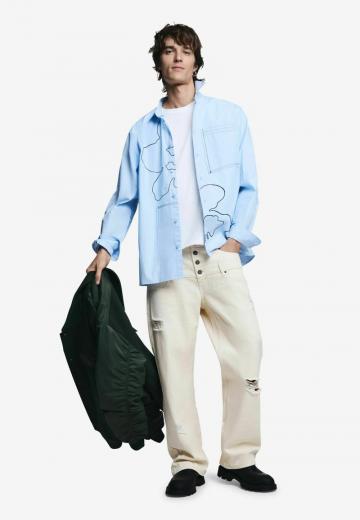 Прямые джинсы