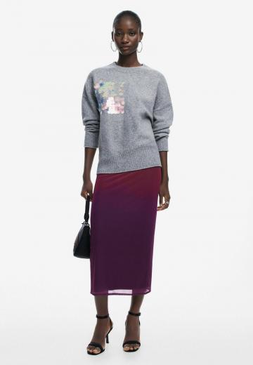 Длинный пуловер