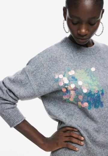 Длинный пуловер