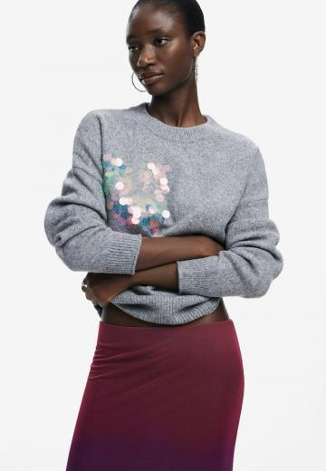 Длинный пуловер