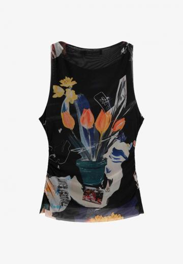 Блузка без рукавов