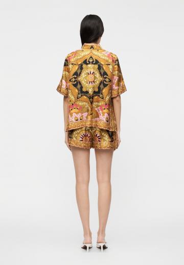 Атласная блузка