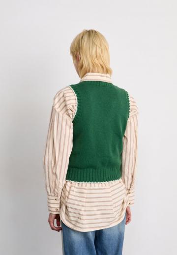 Пуловер без рукавов