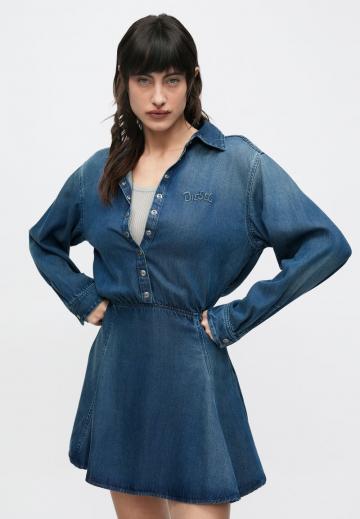Джинсовое платье