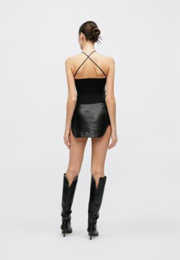Кожаная юбка