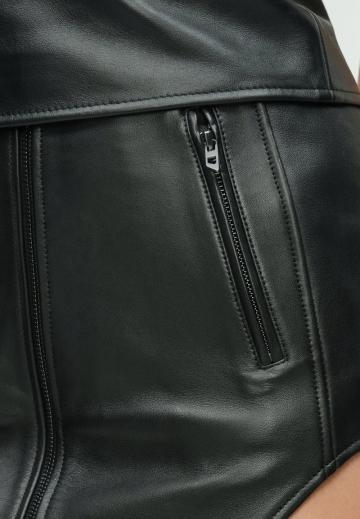 Кожаная юбка