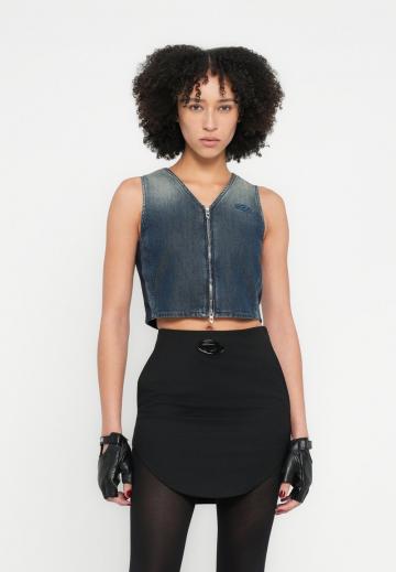 Джинсовая жилетка