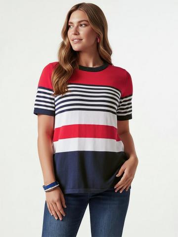 Пуловер с круглым вырезом