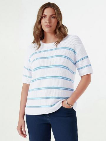 Пуловер с круглым вырезом