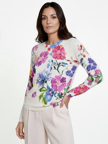 Пуловер с круглым вырезом