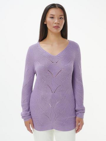 Пуловер с вырезом V