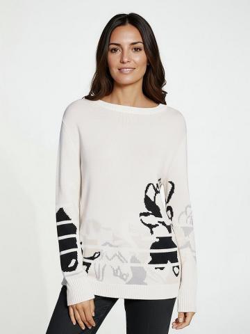 Пуловер с круглым вырезом