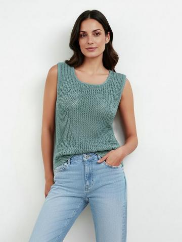 Вязаный топ