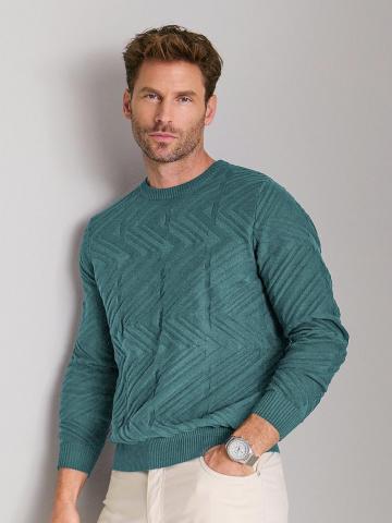 Пуловер с круглым вырезом