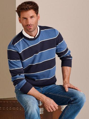 Пуловер с круглым вырезом