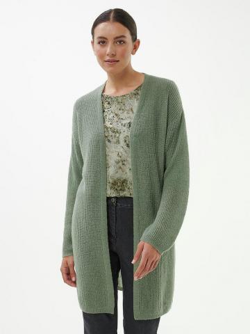 Длинная вязаная кофта