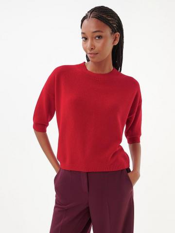 Пуловер с круглым вырезом