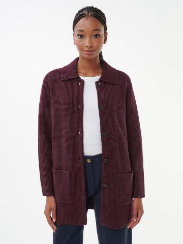 Длинная вязаная кофта