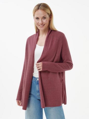 Длинная вязаная кофта