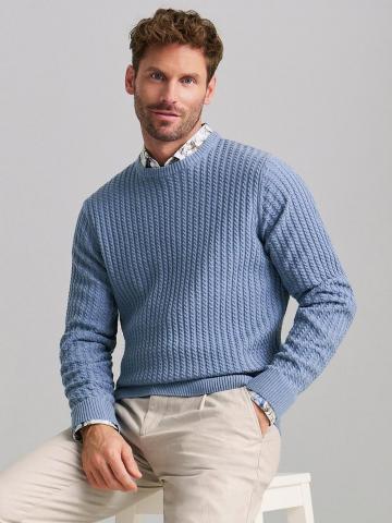 Пуловер с круглым вырезом