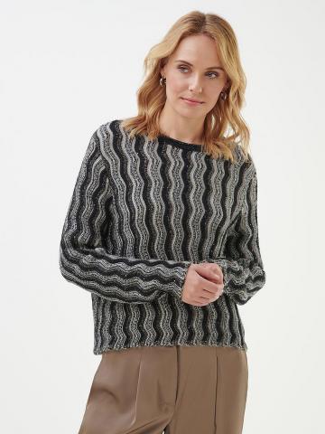 Пуловер с круглым вырезом