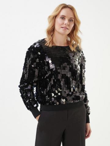 Пуловер с круглым вырезом