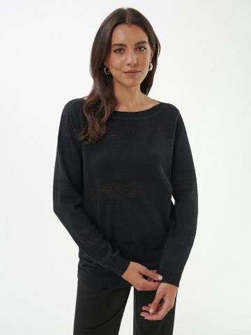 Пуловер с круглым вырезом