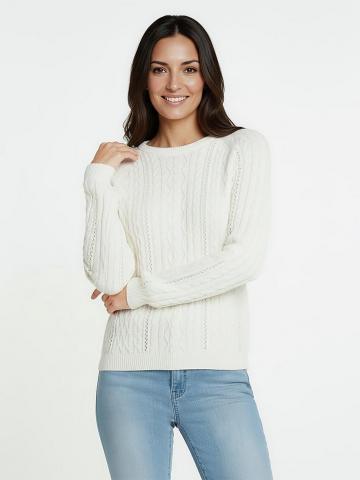 Пуловер с круглым вырезом