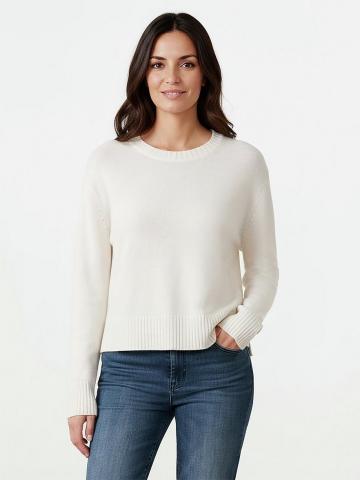 Пуловер с круглым вырезом