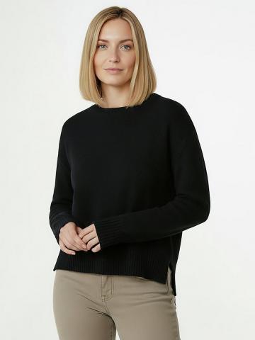 Пуловер с круглым вырезом