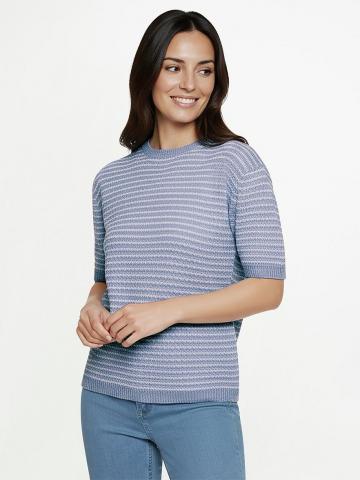 Пуловер с круглым вырезом