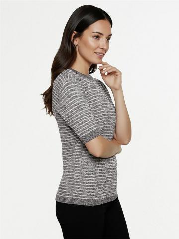 Пуловер с круглым вырезом