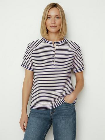 Пуловер с круглым вырезом