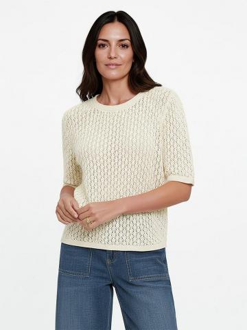 Пуловер с круглым вырезом