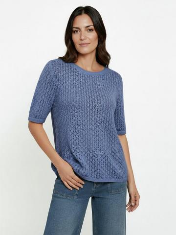 Пуловер с круглым вырезом