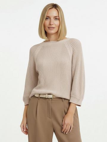 Пуловер с круглым вырезом