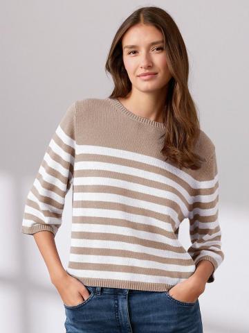 Пуловер с круглым вырезом