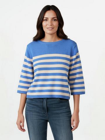 Пуловер с круглым вырезом