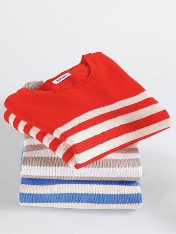 Пуловер с круглым вырезом