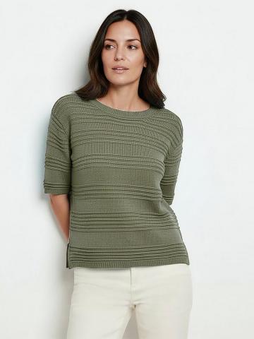 Пуловер с круглым вырезом