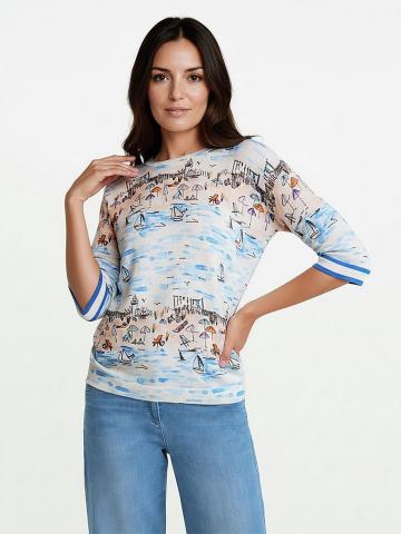 Пуловер с круглым вырезом