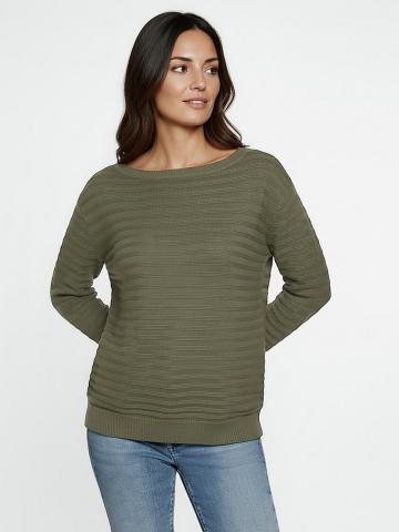 Пуловер с круглым вырезом