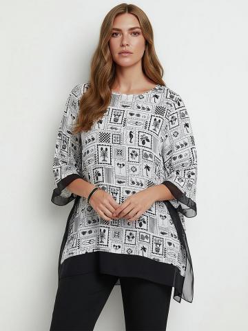 Длинная блузка