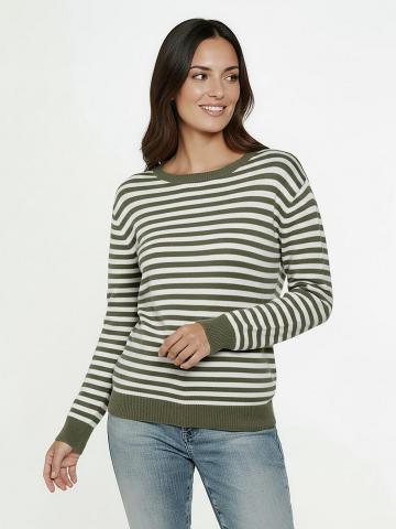 Пуловер с круглым вырезом