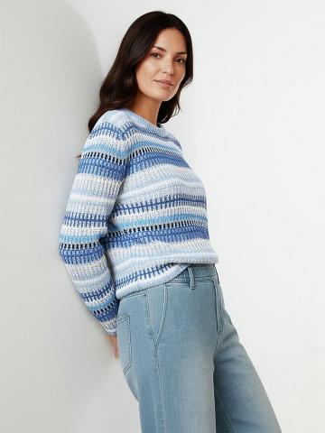 Пуловер с круглым вырезом