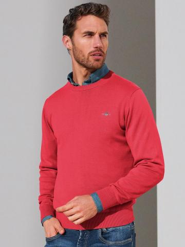 Пуловер с круглым вырезом