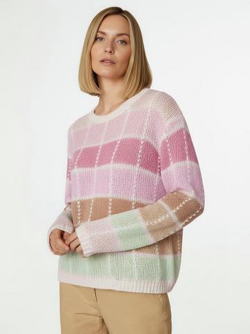 Пуловер с круглым вырезом