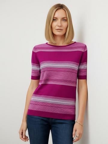 Пуловер с круглым вырезом