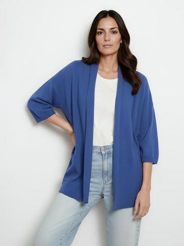 Длинная вязаная кофта