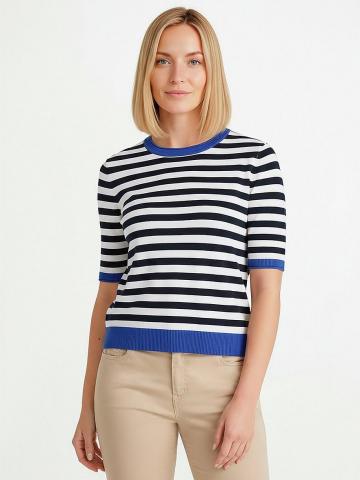 Пуловер с круглым вырезом